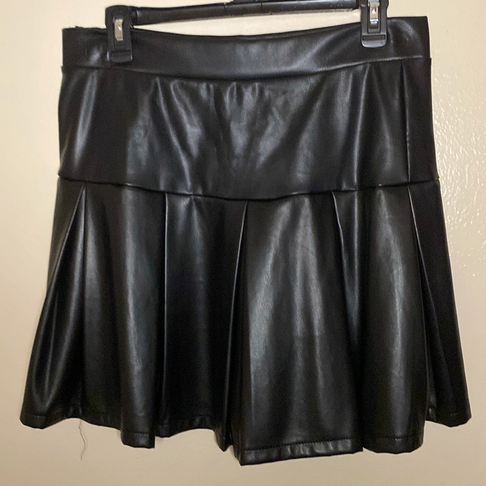 Black mini skirt